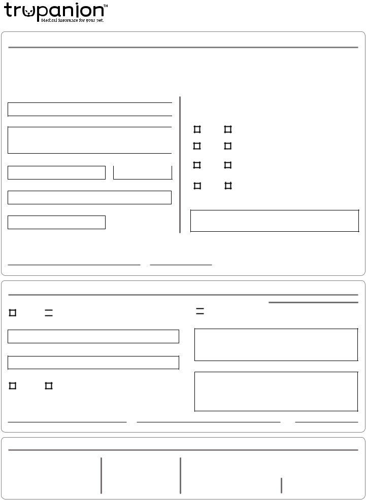 Trupanion Claim Form ≡ Fill Out Printable Pdf Forms Online
