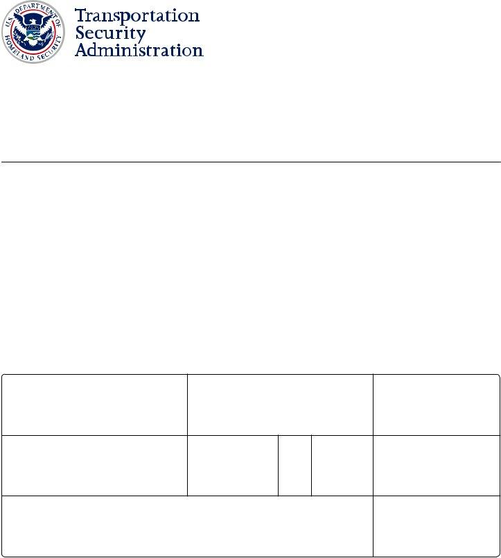 Tsa Form 2811 ≡ Fill Out Printable PDF Forms Online