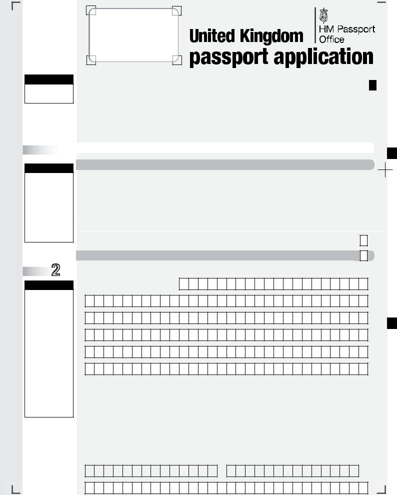 Uk Passport Application Form Fill Out Printable PDF Forms Online