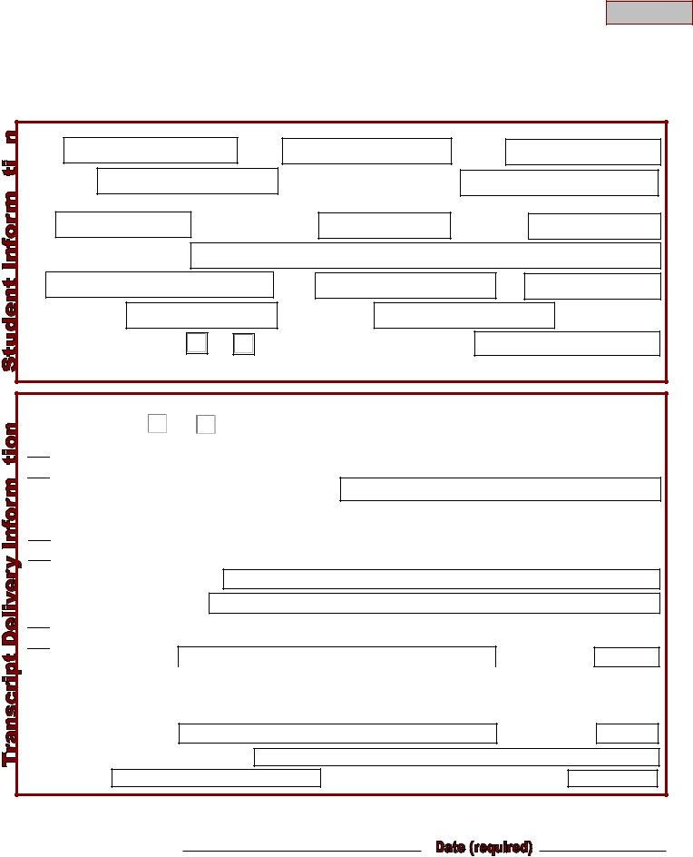 Ulm Transcript Form ≡ Fill Out Printable PDF Forms Online