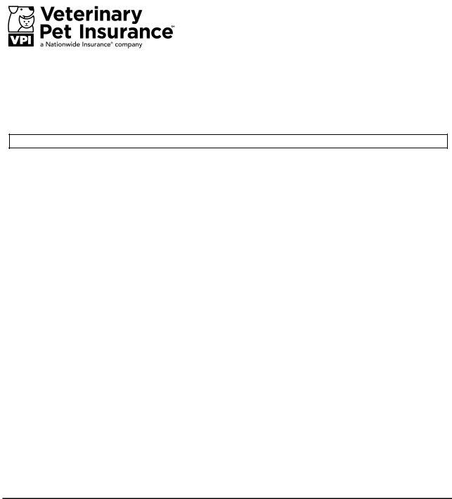 Vpi Claim Form ≡ Fill Out Printable PDF Forms Online