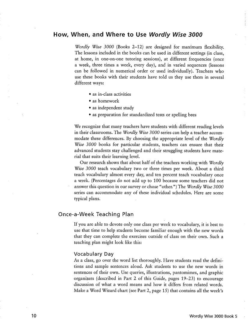 Wordly Wise 3000 Book 5 ≡ Fill Out Printable PDF Forms Online