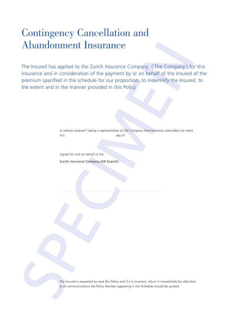 Zurich Insurance ≡ Fill Out Printable PDF Forms Online