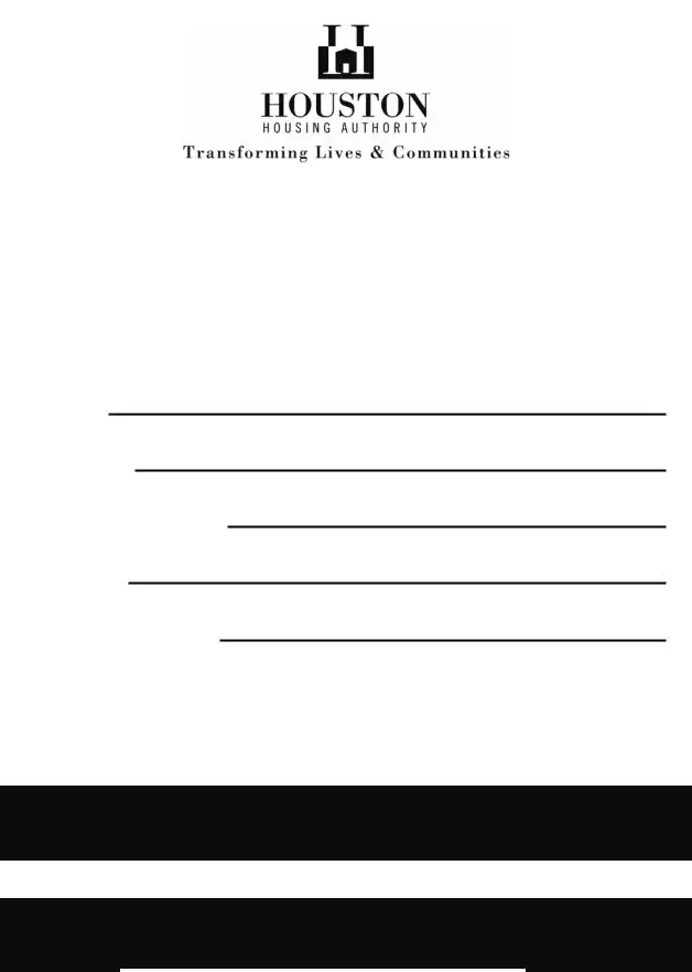 Houston Housing Lottery ≡ Fill Out Printable PDF Forms Online