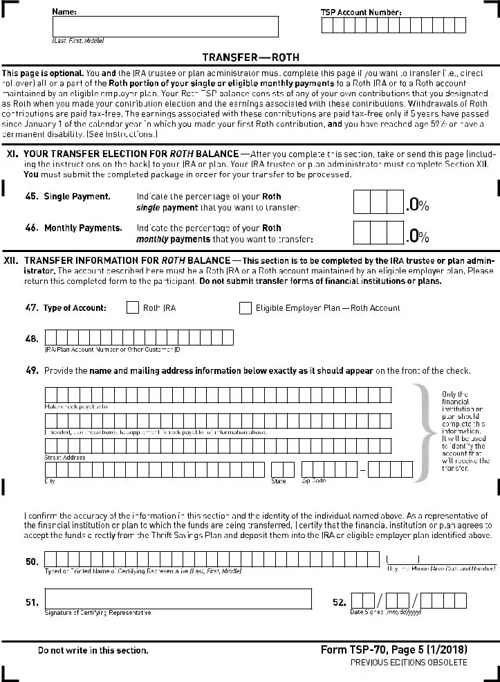 Tsp 70 ≡ Fill Out Printable PDF Forms Online
