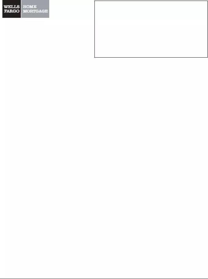 Wells Fargo Mortgage Hardship ≡ Fill Out Printable PDF Forms Online