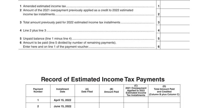 How to complete nebraska form estimated tax step 3