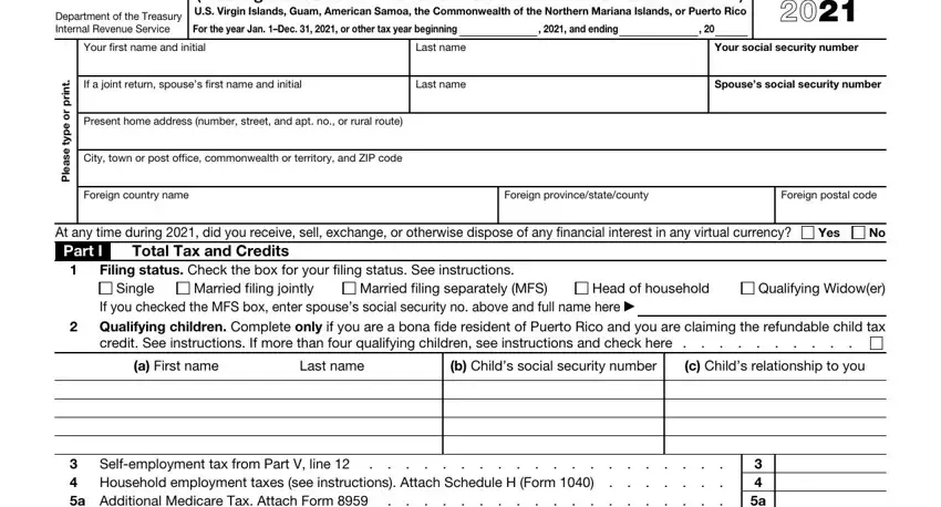 form 1040 writing process explained (portion 1)