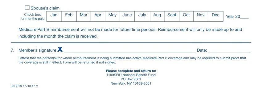 Filling in part 2 of fund medicare reimbursement
