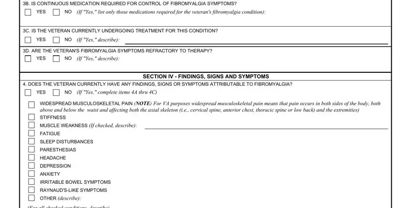 Part no. 2 of submitting va form 21 0960c 7