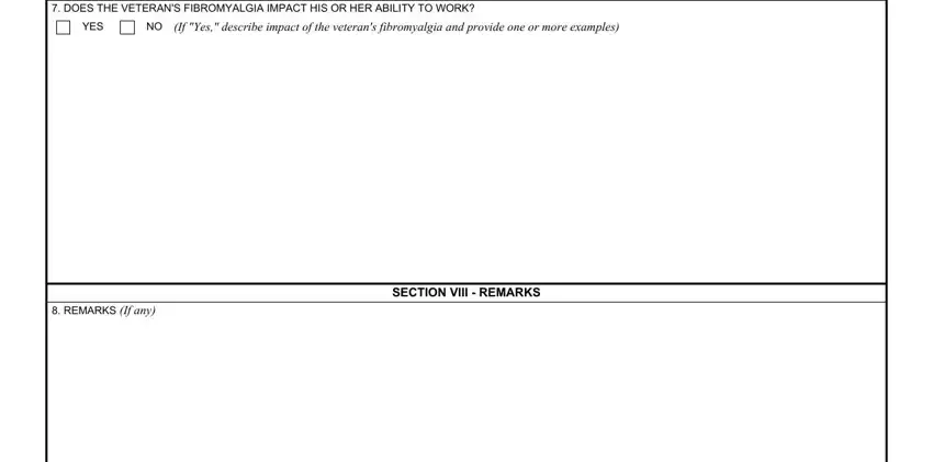 Step # 5 of completing va form 21 0960c 7