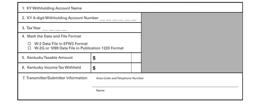 Part no. 1 for filling out 2018 kentucky form 42a806