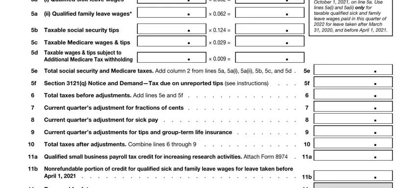 a ii Qualified family leave wages, Current quarters adjustment for, and Section q Notice and DemandTax due of Form 941-SS (Rev. June 2021). Employer's Quarterly Federal Tax Return American Samoa