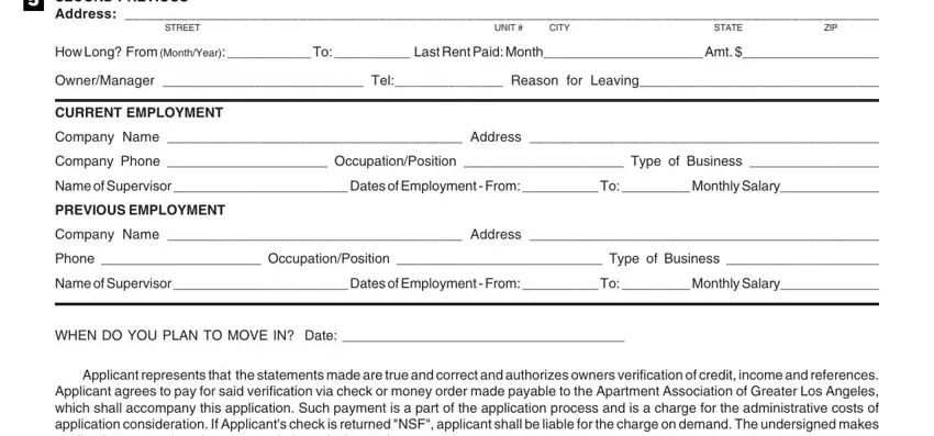 How to complete aagla application to rent pdf portion 2