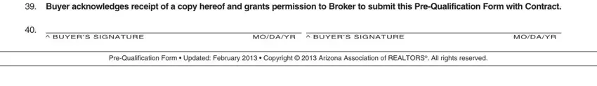 PreQualification Form  Updated, MODAYR, and  BUYERS SIGNATURE inside arizona pre approval form