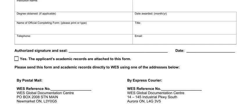 Best ways to fill out wes form canada part 2