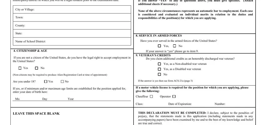 Step number 2 for completing 21 22a acs form