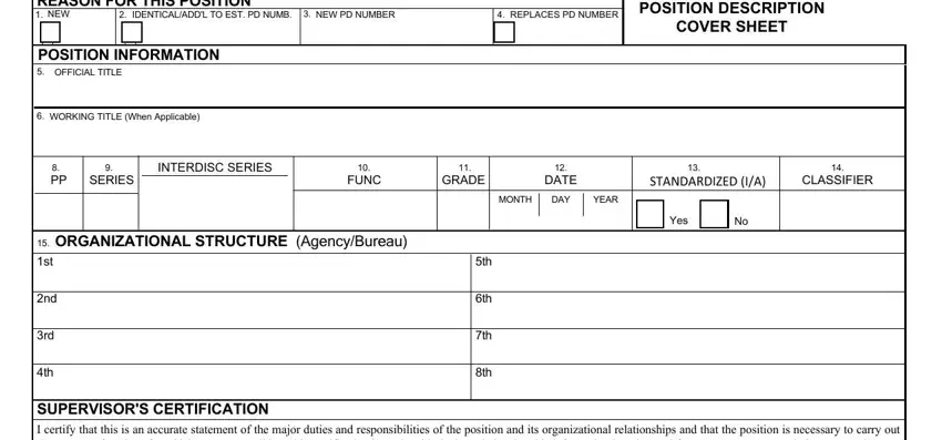 position description form completion process clarified (portion 1)