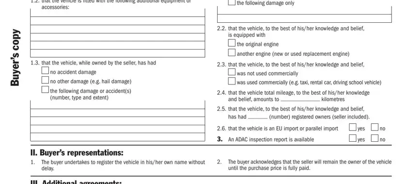 car sales contract writing process described (part 2)
