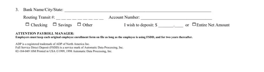 Adp Direct Deposit Form ≡ Fill Out Printable Pdf Forms Online 8896