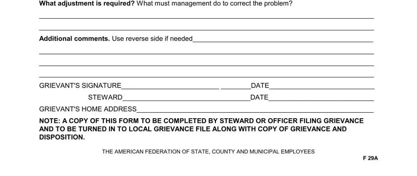 Step no. 5 for completing afscme grievience search