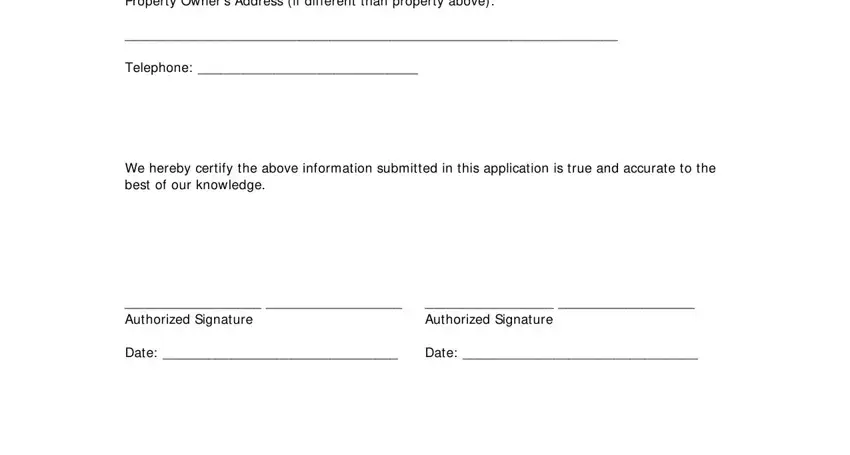 Writing section 2 in agent authorization form