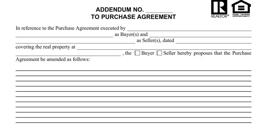 Find out how to complete addendum form step 1