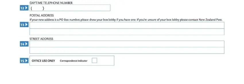 Step # 4 of filling out ir526 online