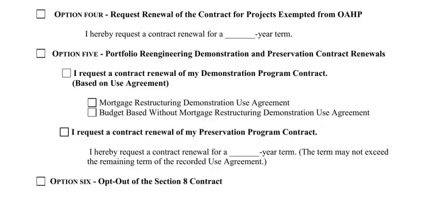Writing part 4 of contract renewal online