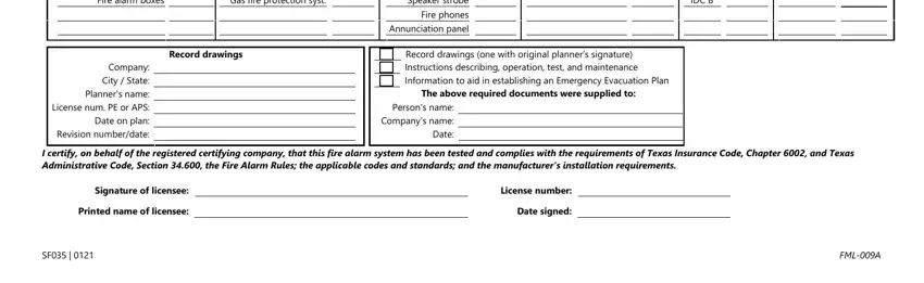 alarm certifying licensee completion process detailed (stage 2)