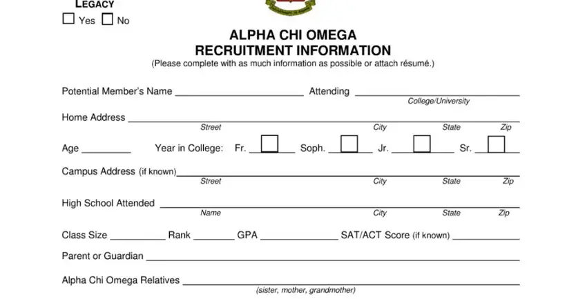 Filling in part 1 in alpha omega recommendation