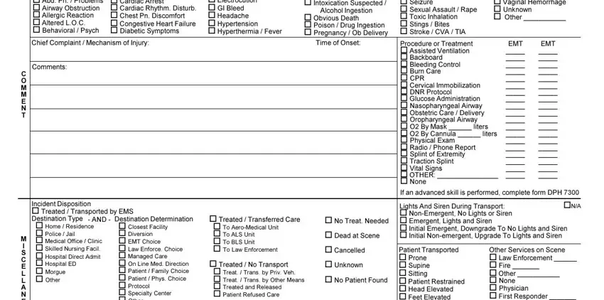 How you can fill in patient report form ambulance part 5