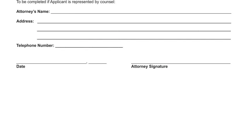 Telephone Number , Attorneys Name , and  Attorney Signature in kentucky appointment persons