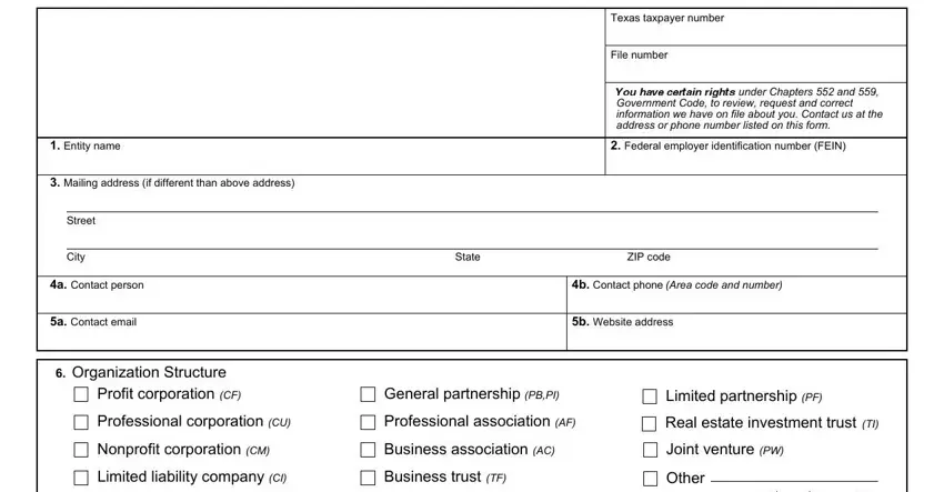 Filling out segment 1 of Ap 114 Form
