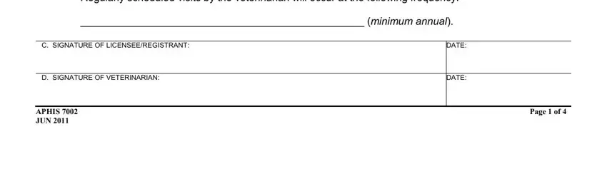 Filling out part 2 in you usda 7002 blank