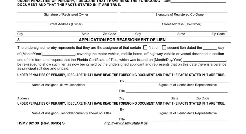 Tips to fill in LIENHOLDER part 2