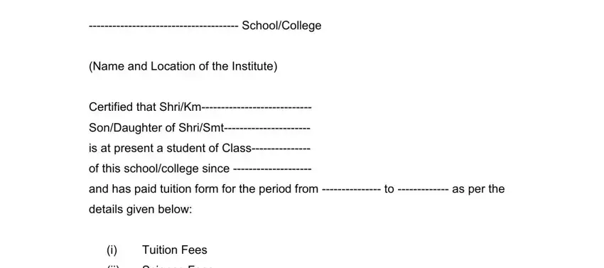 Simple tips to fill out tuition fees format step 1
