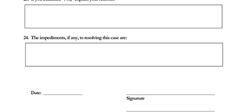 Date,  If you indicated No explain your, and Print Name of Party or Attorney inside appellate district screening form