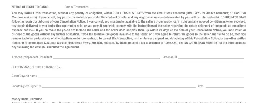 Learn how to fill out arbonne order form 2019 portion 3