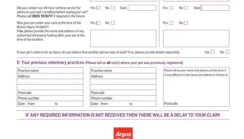How you can fill in argos claim form part 2
