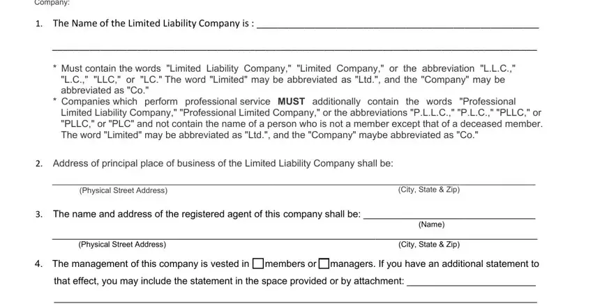 arkansas ll organization limited liability conclusion process shown (stage 1)