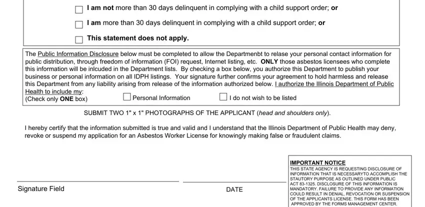 The best ways to fill in license idph statement portion 2