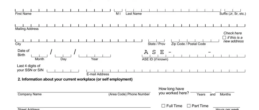 Best ways to fill in automotive technician printable blank ase certificate step 1