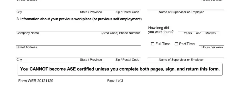 automotive technician printable blank ase certificate conclusion process shown (step 2)