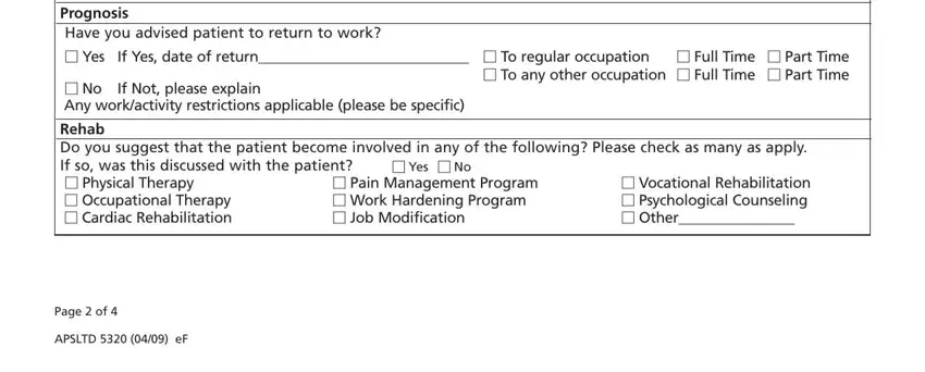How you can fill out 5320 physician statement portion 5