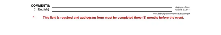 Completing part 3 in blank audiogram pdf