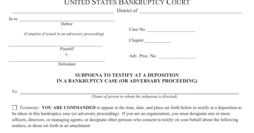 sample template for supena in bankruptcy court northern district of california conclusion process shown (stage 1)