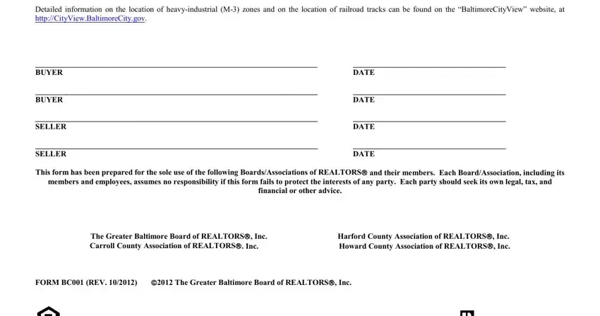 How to fill in baltimore city notices and disclosures addendum part 2