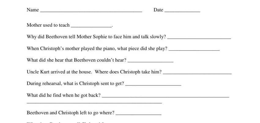 Completing part 4 in beethoven lives upstairs 1992 video worksheet