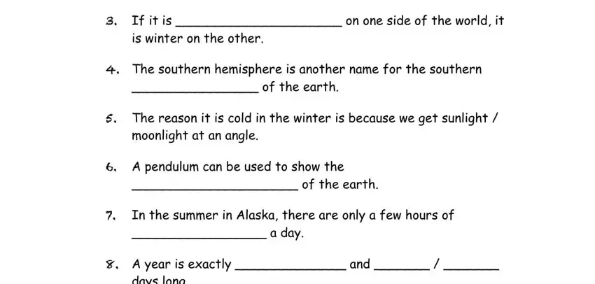 Completing section 2 of bill nye the science guy earth's seasons video worksheet answer key